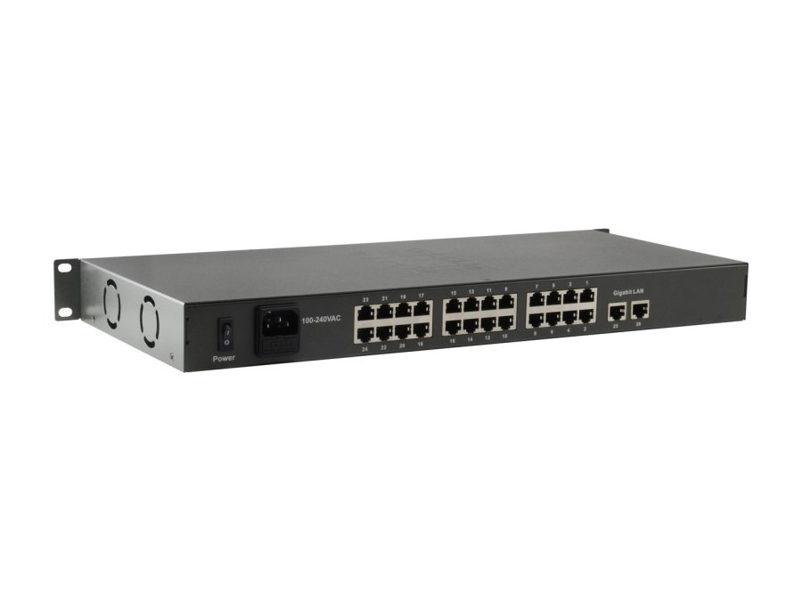 LevelOne FGP-2601W150 netv�rksswitch Ikke administreret Gigabit Ethernet (10/100/1000) Str�m over Ethernet (PoE) Sort #2