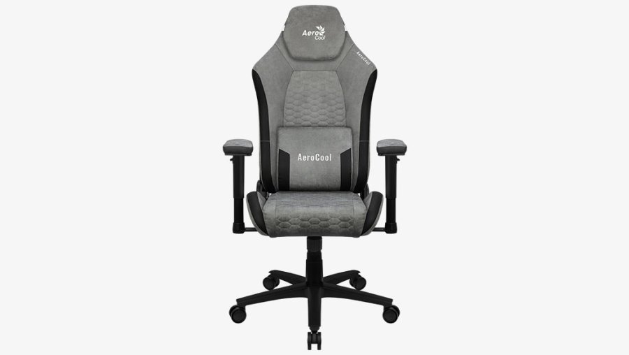 Aerocool Crown AeroSuede Universal gamingstol Polstret sde Stone Grey #3