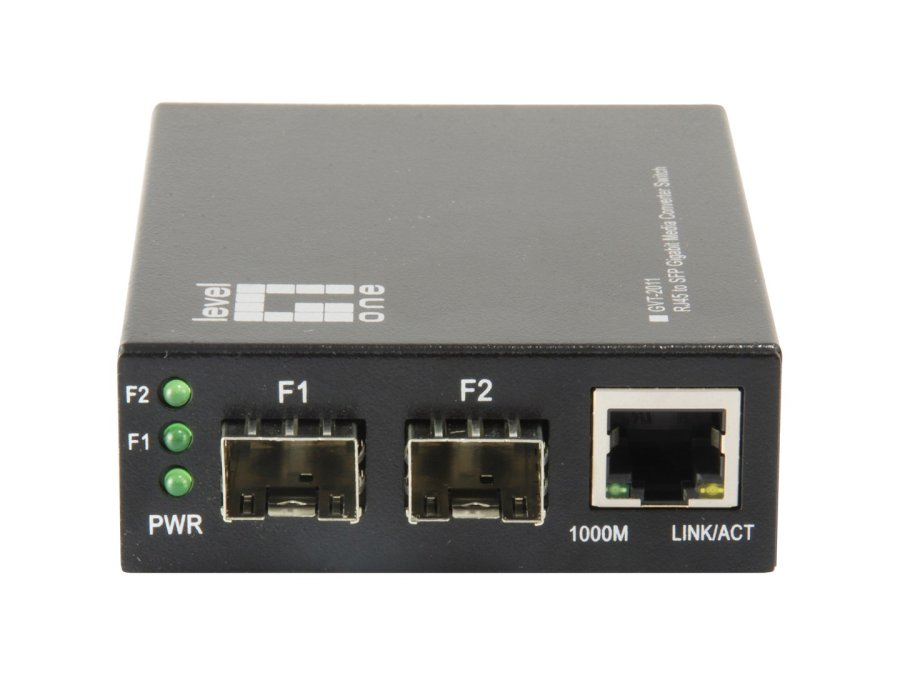 LevelOne GVT-2011 netv�rksomformer til medie 1000 Mbit/s Gr� #2