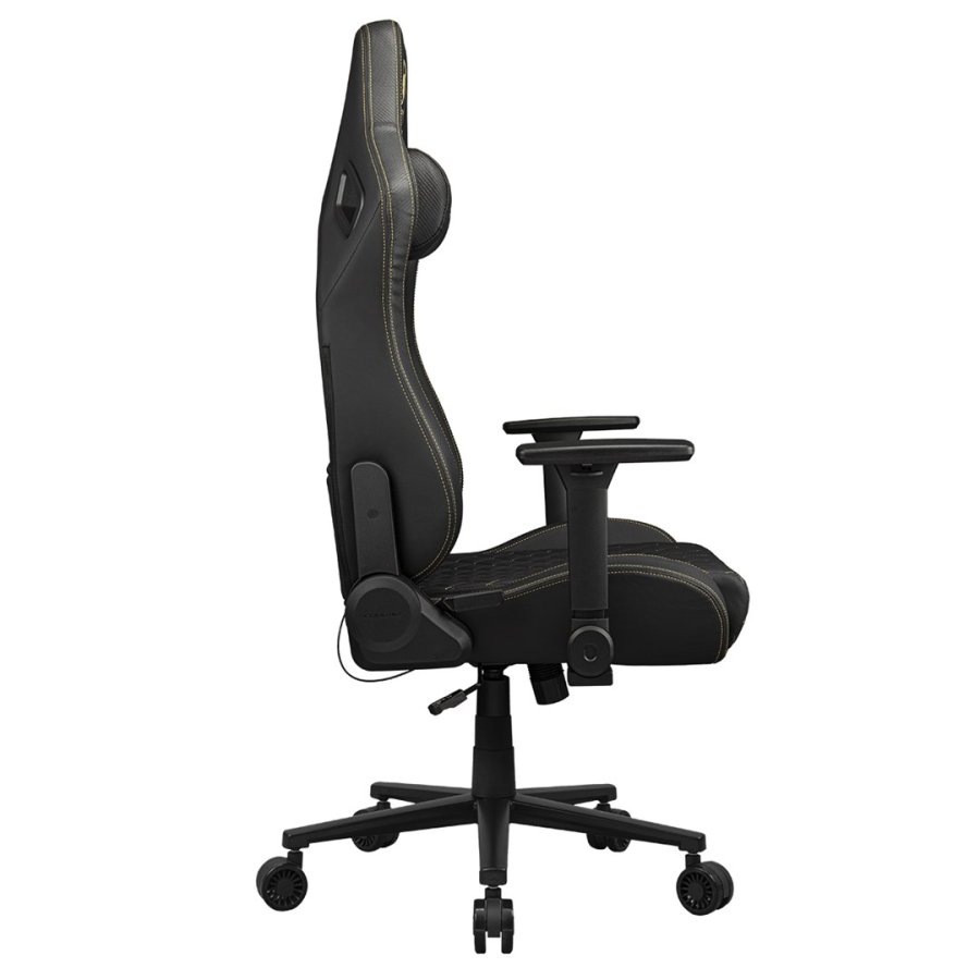 COUGAR CGR-DFL-GLB PC gamingstol Polstret vatteret s�de Sort, Guld #31