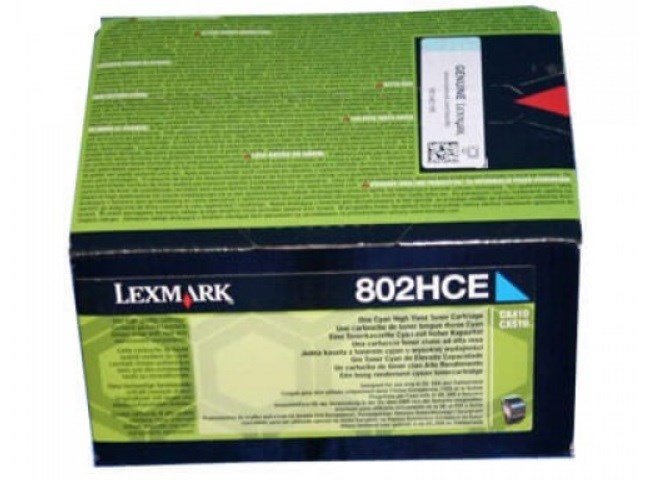 Lexmark 80C2HCE tonerpatron 1 stk Original Bl #1