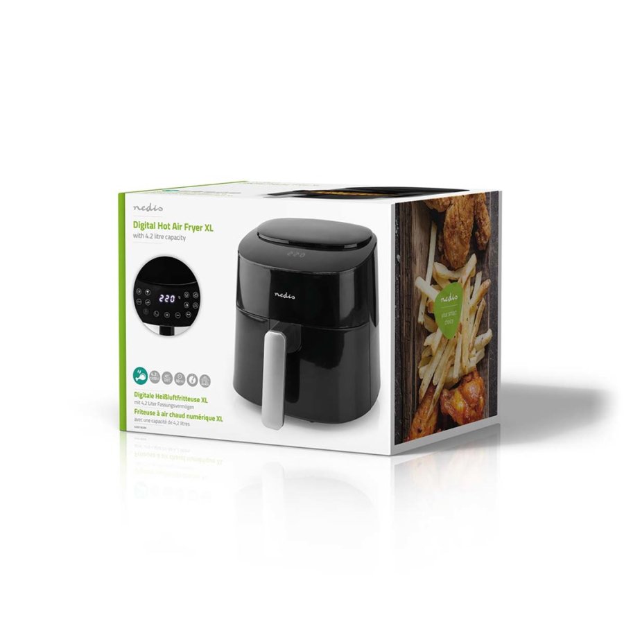Hot Air Fryer | 4,2 l | Timer: 240 min | Antal forudindstillede programmer: 8 | Digital | Sort #8