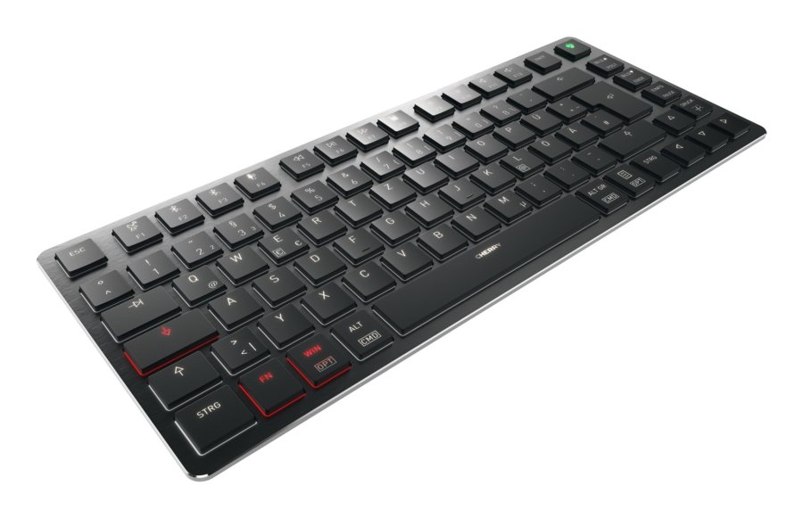 CHERRY KW X ULP 2.0 MINI tastatur Hjemme/kontor USB + RF Wireless + Bluetooth QWERTZ Tysk Sort #2