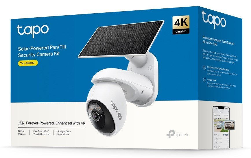 TP-Link Tapo C660 KIT Kugle (form) IP-sikkerhedskamera Udend�rs 3840 x 2160 pixel Loft/v�g #3