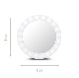 Ecomed 23603 makeup spejl Fritstende Rund Hvid #5