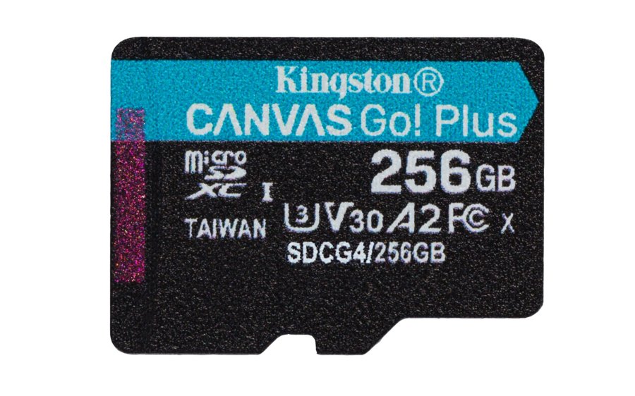 Kingston Technology 256 GB microSDXC Canvas Go! Plus Gen4 200R A2 U3, enkelt pakke uden ADP #1