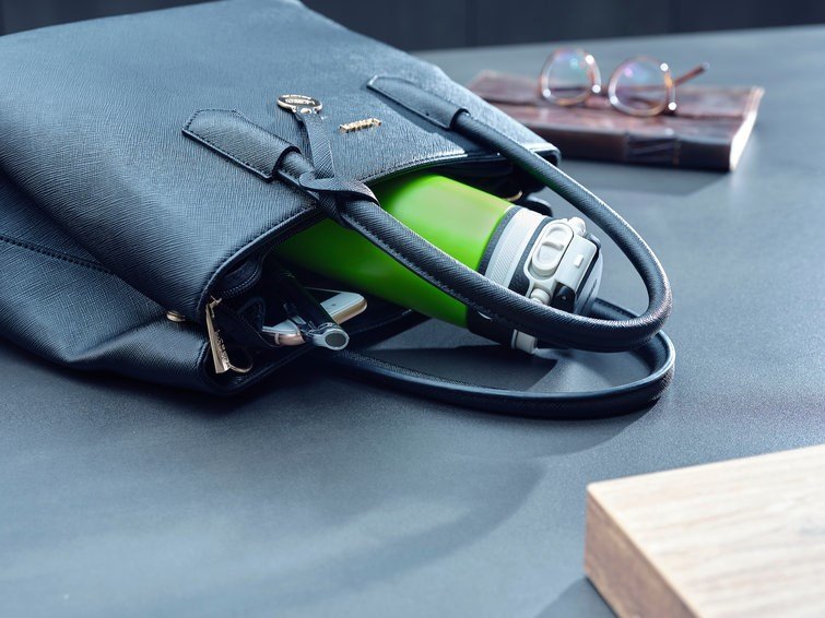 Leifheit 03249 rejsekrus 350 ml Sort, Gr�n Rustfrit st�l #6