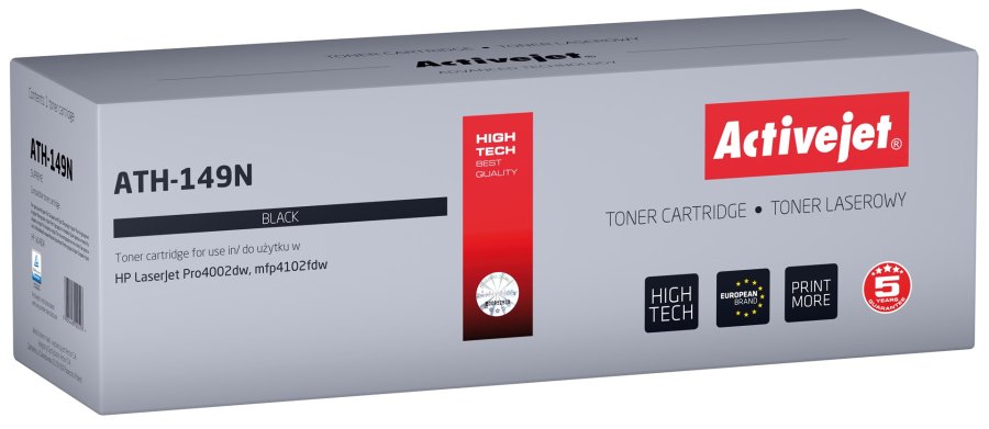 Activejet Toner ATH-149N til HP-printere; Erstatning HP 149A W1490A; Supreme; 2900 sider; sort #1