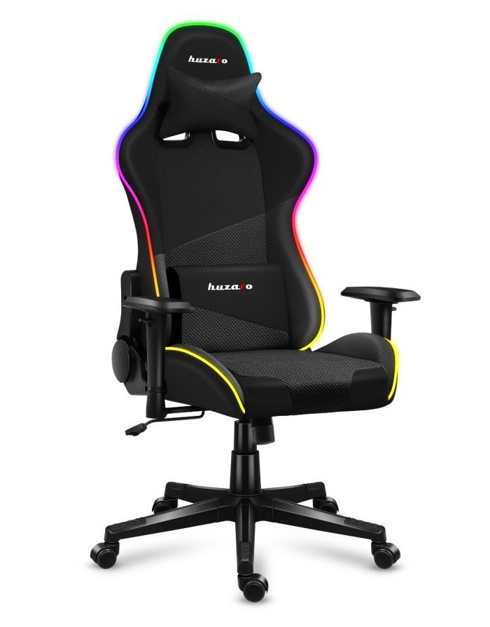 Huzaro Force 6.2 RGB PC gamingstol Spand (vugge) sde Sort #6