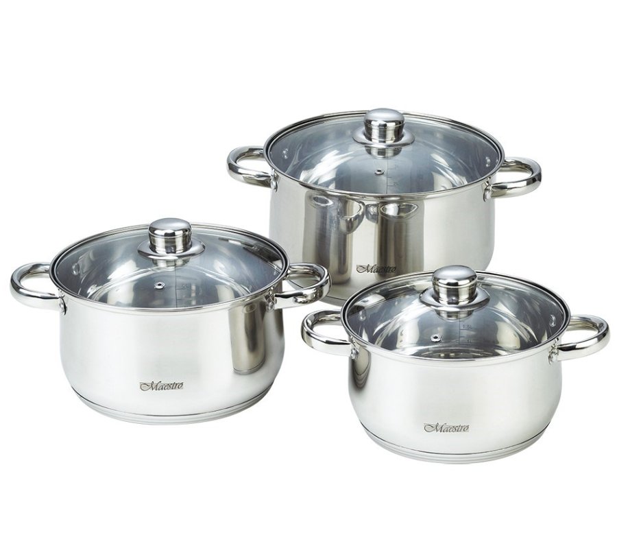 MAESTRO MR-2020-6M 6-delt kogegrejsst, rustfrit stl #1