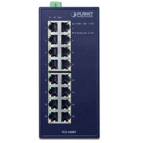 PLANET IGS-1600T netvrksswitch Ikke administreret L2 Gigabit Ethernet (10/100/1000) Bl #3