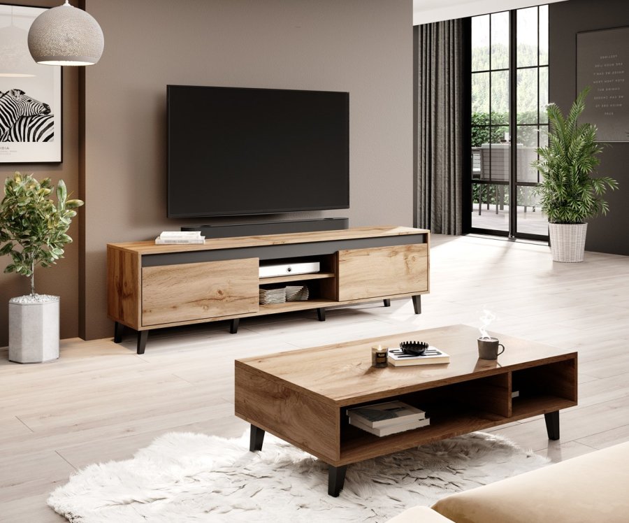 Cama RTV NORD II TV stativ & underholdningscenter 2 hylder #4