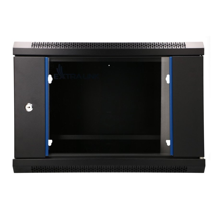 Extralink LITE 6U 530X400 WALL-MOUNTED RACKMOUNT CABINET BLACK Fritst�ende/v�g-/gulvmonteret stativ Sort #1