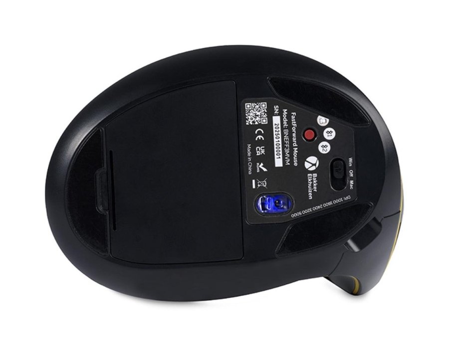 BakkerElkhuizen FastForward mus Kontor H�jre h�nd RF Wireless + Bluetooth + USB Type-C Optisk 500 dpi #8