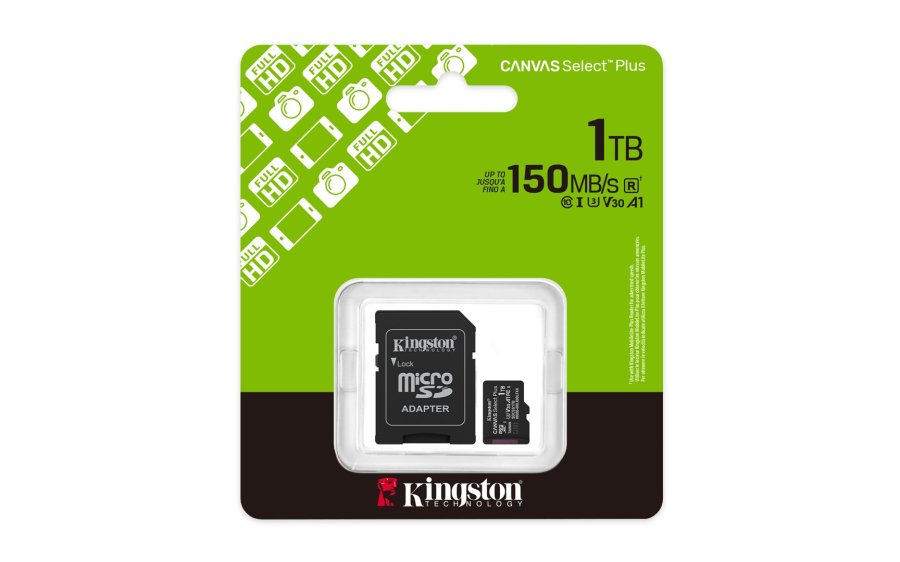 Kingston Technology 1 TB microSDXC Canvas Select Plus Gen3 150 MB/s A1-kort + adapter #11