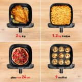 Tefal Easy Fry Mega EY855D10 frituregryde Enkelt 7,5 L Enkeltstende 2020 W Varmluftsteger Sort, Rustfrit stl #5