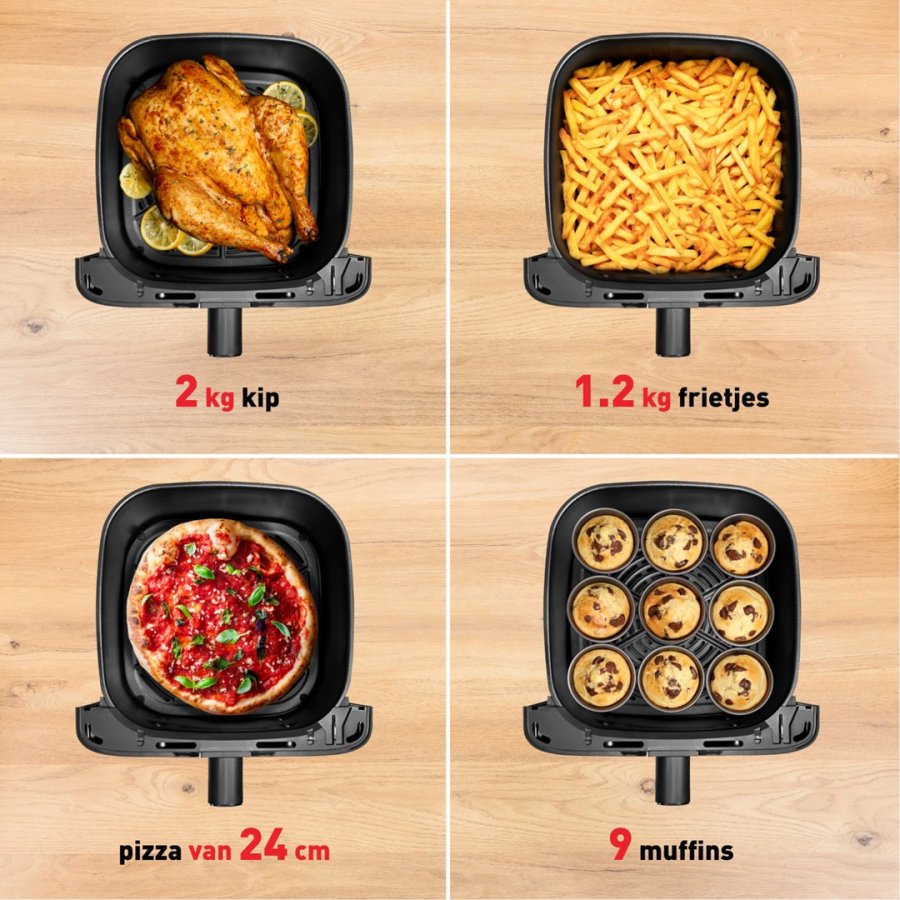 Tefal Easy Fry Mega EY855D10 frituregryde Enkelt 7,5 L Enkeltstende 2020 W Varmluftsteger Sort, Rustfrit stl #5