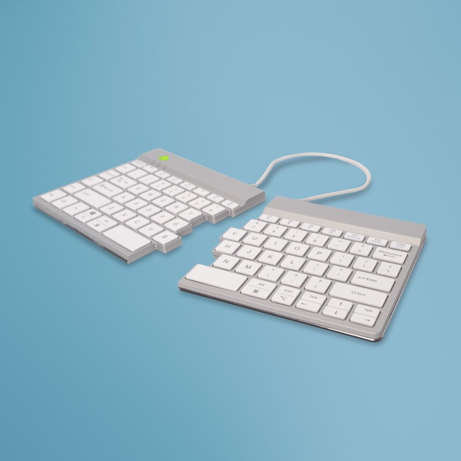 R-Go Tools Ergonomisch toetsenbord R-Go Split Break met pauzesoftware, gesplitst toetsenbord, QWERTY (US), Bluetooth, wit #1