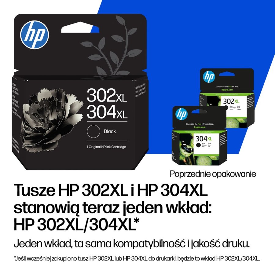 HP Original 302XL/304XL-bl�kpatron, trefarvet #6
