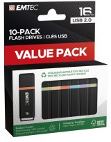 Emtec K100 USB-n�gle 16 GB USB Type-A 2.0 Sort, Flerfarvet #1