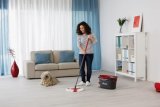 Mop with Bucket Vileda mop en steel Supermocio 3Action Hvid Rd Mikrofibre #7