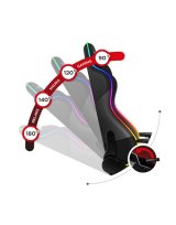 Huzaro Force 6.2 RGB PC gamingstol Spand (vugge) sde Sort #11