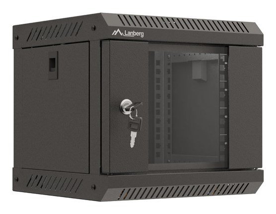 Lanberg WF11-3304-10B stativ 4U Vgmonteret stativ Sort #1