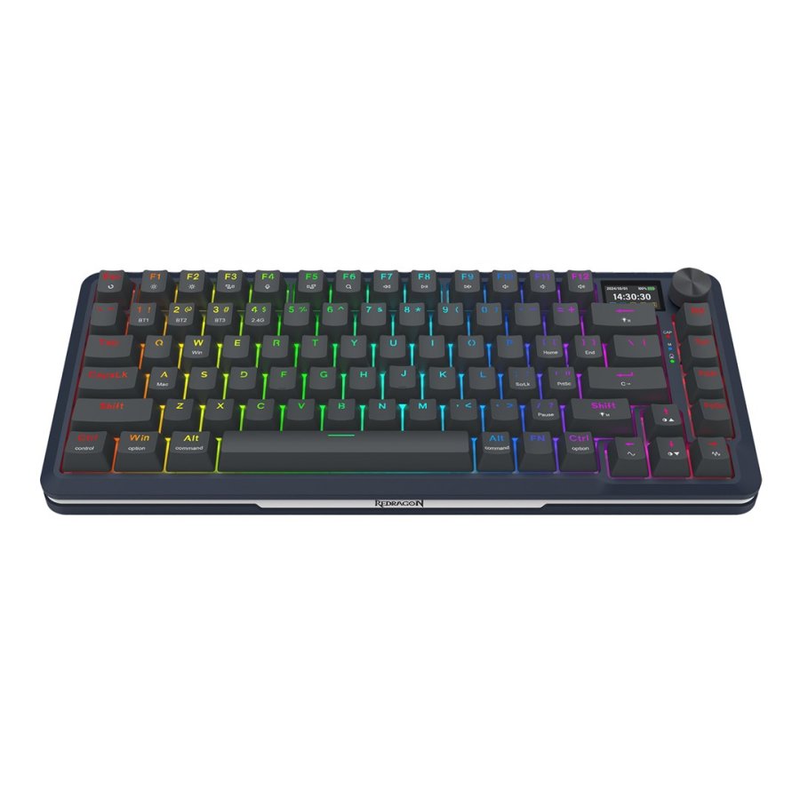REDRAGON K708-RGB-PRO FLEKACT tastatur USB + RF Wireless + Bluetooth Sort #8