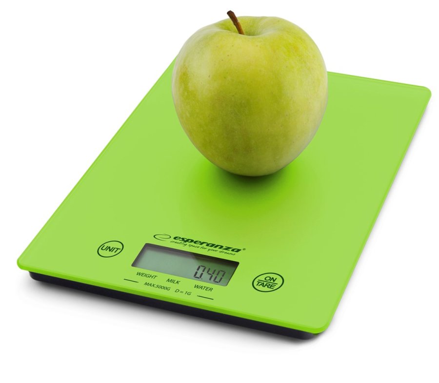 Esperanza EKS002G kkken- og ditvgt Elektronisk kkkenvgt Grn, Gul Bordplade Rektandel #3
