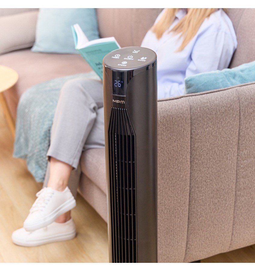 MPM MWP-26/C gulvst�ende s�jleventilator, 3-trins regulering af luftstr�mmen, meget st�jsvag drift, fjernbetjening, sort #6