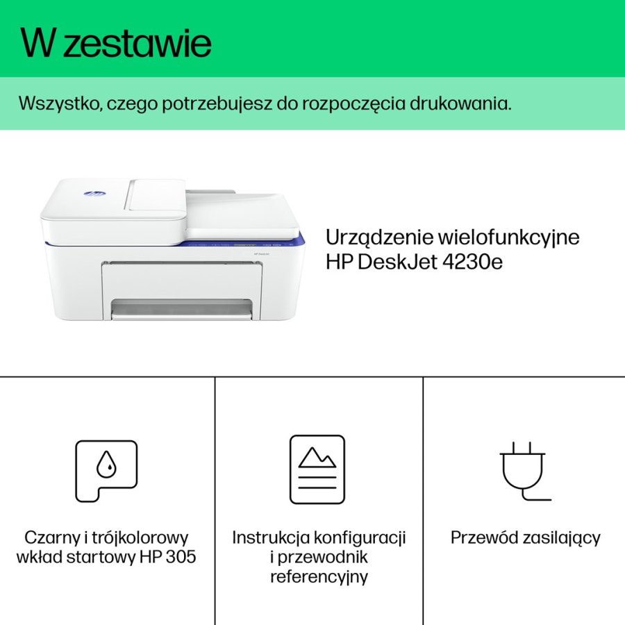 HP DeskJet 4230e Tr�dl�st All-in-One Farve Printer, Instant Ink; Kopimaskine, scanner #6