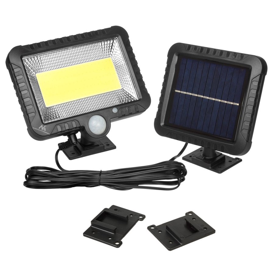 Solar LED projektr med bevgelsesdetektor Maclean Energy IP44, 5W, 400lm, 6000K kold hvid, lithium batteri 1300 mAh, 5.5V DC MCE438 #4