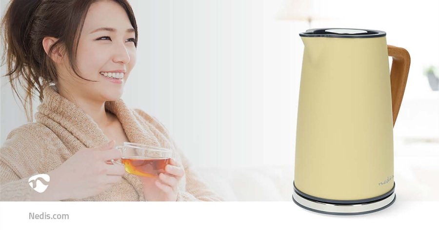 Elkedel | 1.7 l | Soft-Touch | Gul | Drejelig 360 grader | Skjult varmeelement | Strix-controller | Beskyttelse mod kogetrring #11