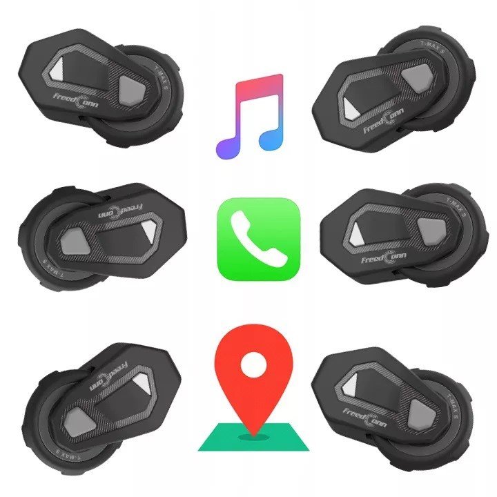 Intercom til motorcykler FREEDCONN T-MAX S V4 PRO SINGLE Sort #5