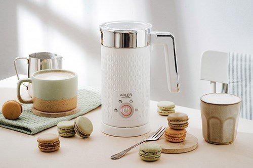Adler AD 4494 Mlkeskummer og varmeapparat Automatisk Metallic, Hvid #21