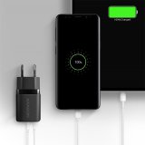 Axagon ACU-PQ20 wall charger QC3.0/AFC/FCP+ PD type-C 20 W - schwarz - USB Typ C Mobiltelefon, Smartphone, SmartWatch, Tablet, Universel Sort Vekselstrm Hurtig opladning Indendrs #7