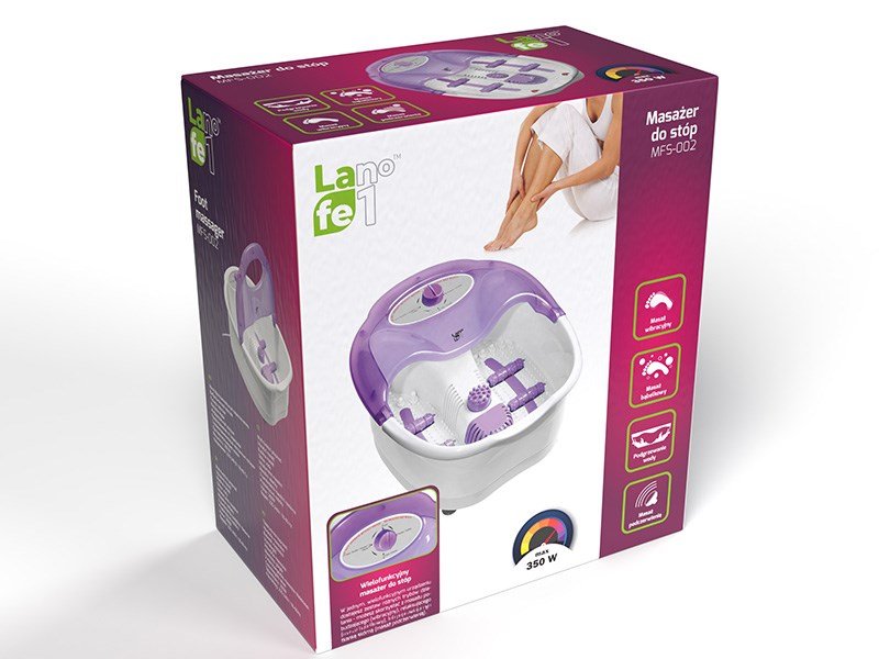 LAFE MFS-002 massageapparat Fod Bl�, Hvid #6