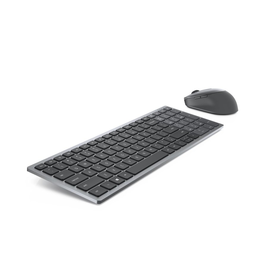 DELL KM7120W tastatur Mus inkluderet Kontor RF tr�dl�s + Bluetooth QWERTZ Tysk Gr�, Titanium #5