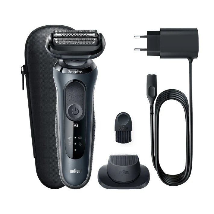 Braun Series 6 61-N1200s Folie shaver Trimmer Sort #1