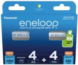 Genopladelige batterier PANASONIC ENELOOP 4x AA 2000 mAh + 4x AAA 800 mAh 8 szt (BK-3MCDE+4MCDE/8CP) #2