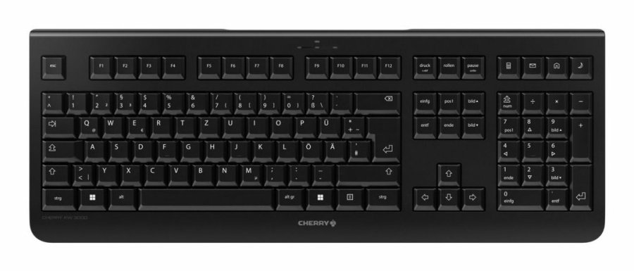 CHERRY JK-3000DE-2 tastatur Universel RF trdlst QWERTZ Tysk Sort #5