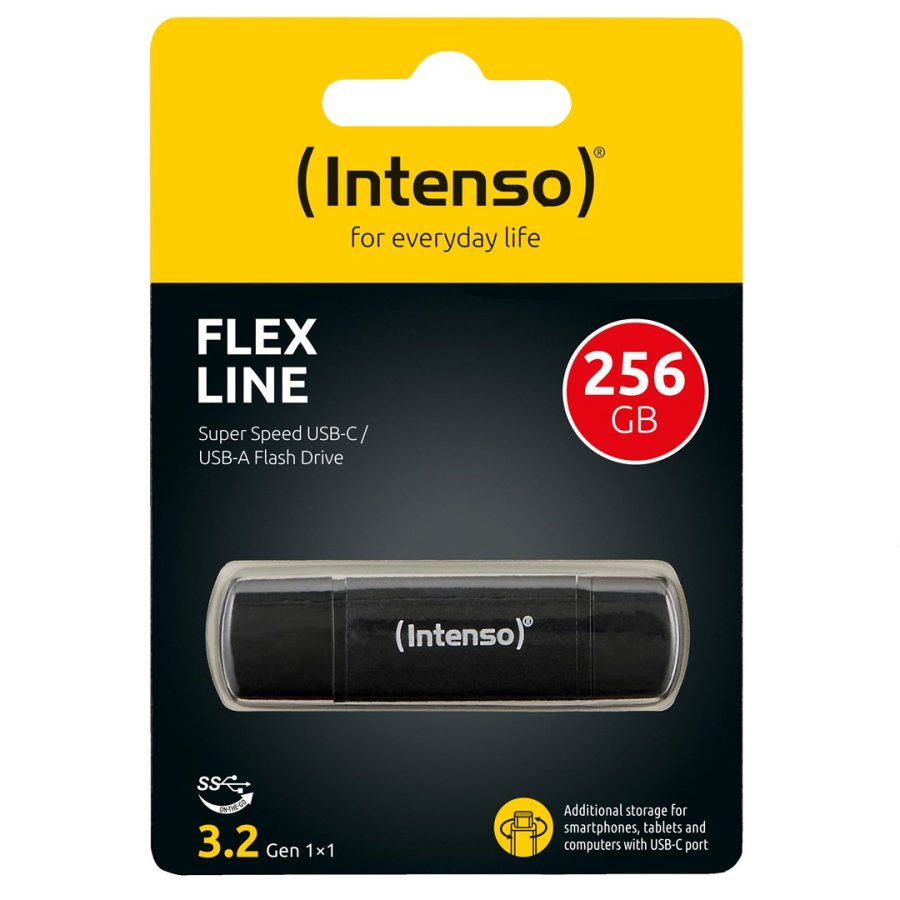 Intenso USB Stick Flex Line 256GB USB 3.2 GEN 1X1 Black #3