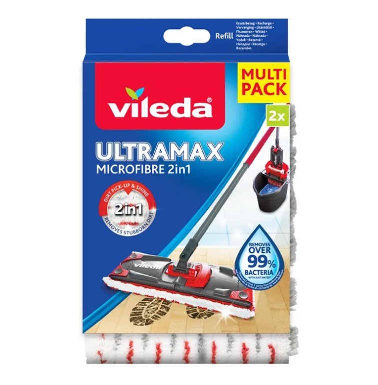 Vileda 167720 tilbehr til moppe Moppemtte Rd, Hvid #1