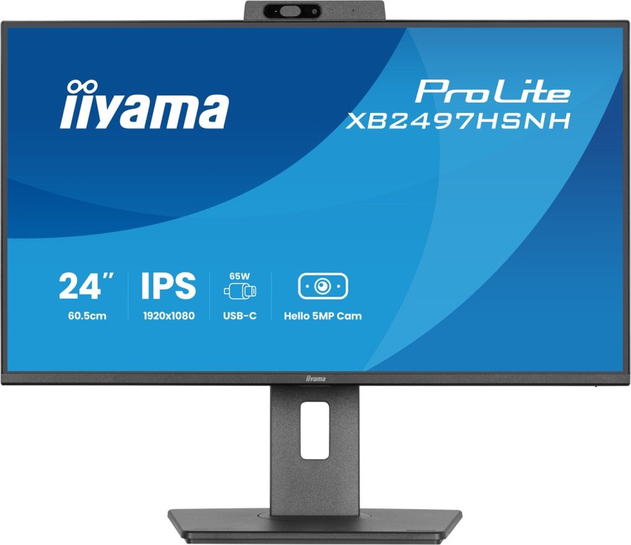 iiyama ProLite XB2497HSNH-B1 24IN IPS LCD 4MS 1920X1080 350CD/M2 HDMI/DP/USB 2 computersk�rm 60,5 cm (23.8