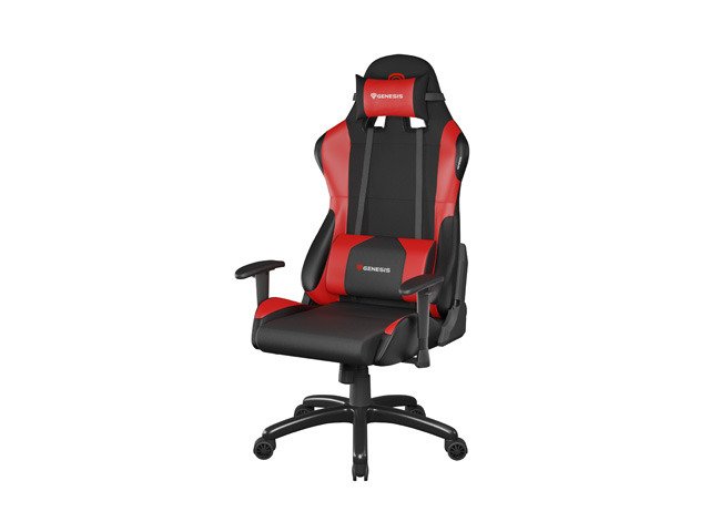 GENESIS NITRO 550 PC gamingstol Polstret sde Sort, Rd #1