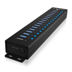 ICY BOX IB-HUB1717-U3 USB 3.2 Gen 1 (3.1 Gen 1) Type-A 5000 Mbit/s Sort #3