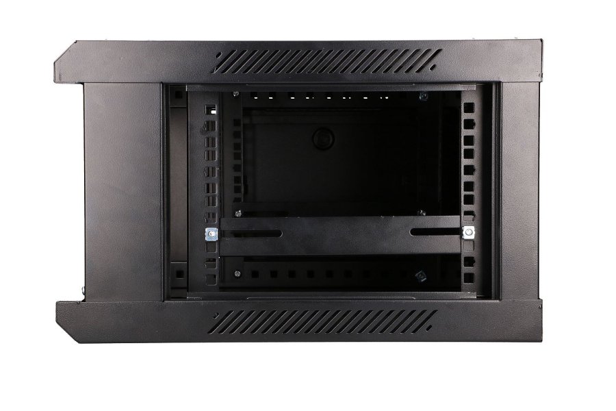 Extralink 4U 600X450 WALL-MOUNTED RACKMOUNT CABINET BLACK Vgmonteret stativ Sort #7