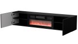 Cama RTV-skab ROTA 183x35x37 sort mat + sort pejs #2