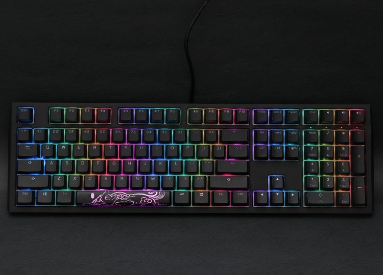 Ducky Shine 7 tastatur Spil USB Tysk Sort #10