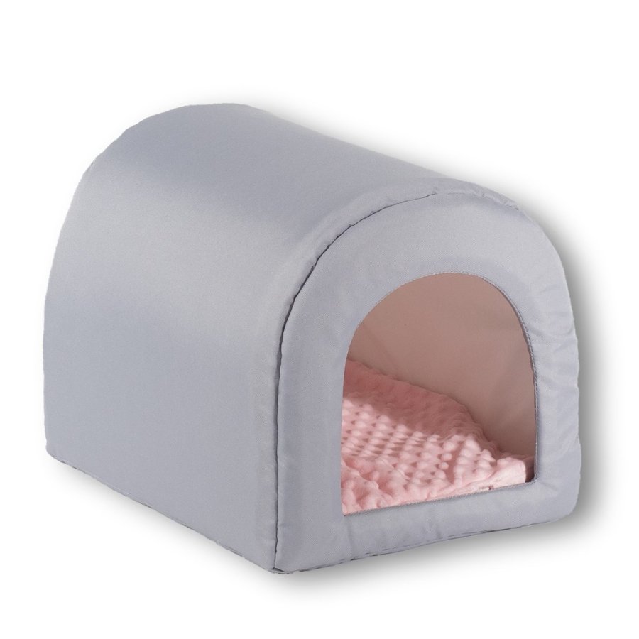 GO GIFT seng til katte og hunde - lysegr - 40 x 33 x 29 cm #1